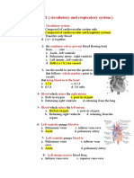 Chapter 2 (Circulatory and Respiratory System)