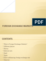 FOREIGN EXCHANGE MARKETS