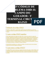 P0625 Código de Problema Obd