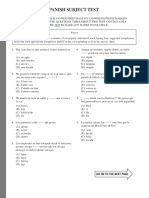 SAT2 Spanish Practice Test 2