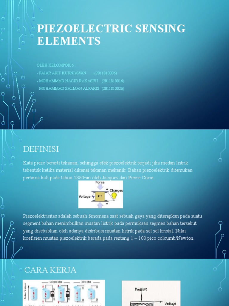 Piezoelectric Sensing Elements PDF