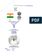 Republic of India भारत गणराज्य*: Bhārat Ganarājya