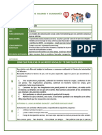 Ficha 3 Valores y Ciudadania 2do Año Febrero 2021