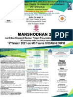 Manshodhan 2021: An Online Research Conference