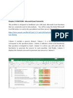 Chapter 2 FUNCTIONS - Microsoft Excel Tutorial #1