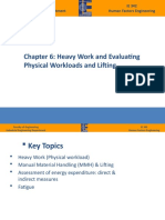 Chapter 6: Heavy Work and Evaluatng Physical Workloads and Lifing
