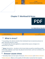 Chapter 7: Workload & Stress: Faculty of Engineering Industrial Engineering Department IE 342 Human Factors Engineering