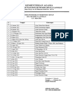 Kalender Pendidikan Semester Genap