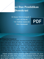 Demokrasi Dan Pendidikan Demokrasi