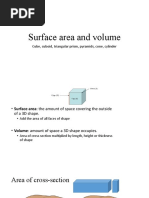 3D Shape Formulas Quick Guide | PDF | Area | Volume