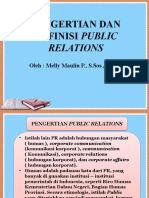 Pengertian Dan Definisi Public Relations