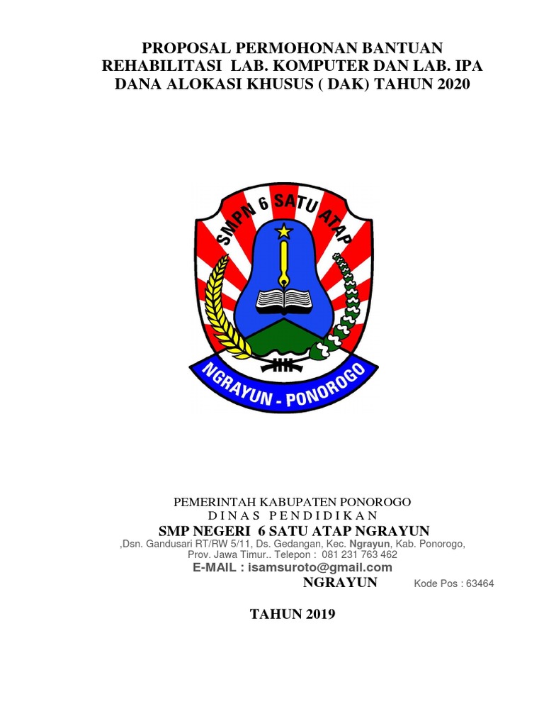 Proposal Rehabilitasi Lab Komputer dan IPA | PDF | Ilmu Sosial