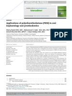 Applications of Polyetheretherketone (PEEK) in Oral Implantology and Prosthodontics