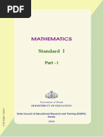 SCERT Kerala State Syllabus 1st Standard Maths Textbooks English Medium Part 1