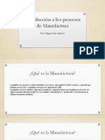 Introducción a los procesos de manufactura y materiales