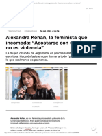 Alexandra Kohan, La Feminista Que Incomoda - "Acostarse Con Un Boludo No Es Violencia"