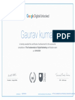 Digital Garage Certificate