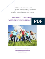 Pedagogia Comunitatii - Parteneriate Socio-Educatioanle Curs