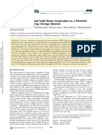 Fly Ash From Municipal Solid Waste Incineration As A Potential Thermochemical Energy Storage Material