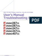 User S Manual Troubleshooting Guide: Multifunctional Digital Color Systems