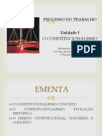 O Constitucionalismo: conceito, evolução histórica e natureza do Direito Constitucional