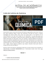 6 Lista de Leitura de Química