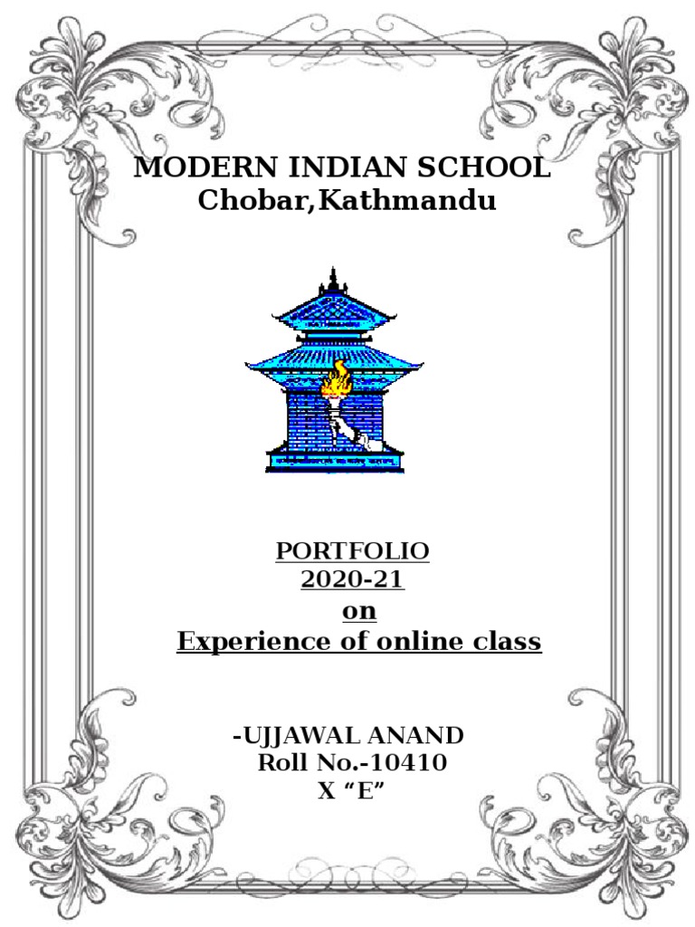Portfolio Class X PDF