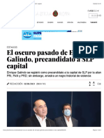 02.03.2021 El Oscuro Pasado de Enrique Galindo, Precandidato A SLP Capital