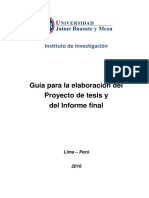 Guia Para Elaboracion Del Proyecto e Informe Marzo 2017