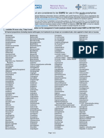 2020 SAFE LIST: Drugs That Are Considered To Be SAFE For Use in The Acute Porphyrias