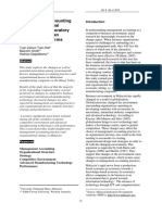 Management Accounting and Organisational Change: An Exploratory Study in Malaysian Manufacturing Firms