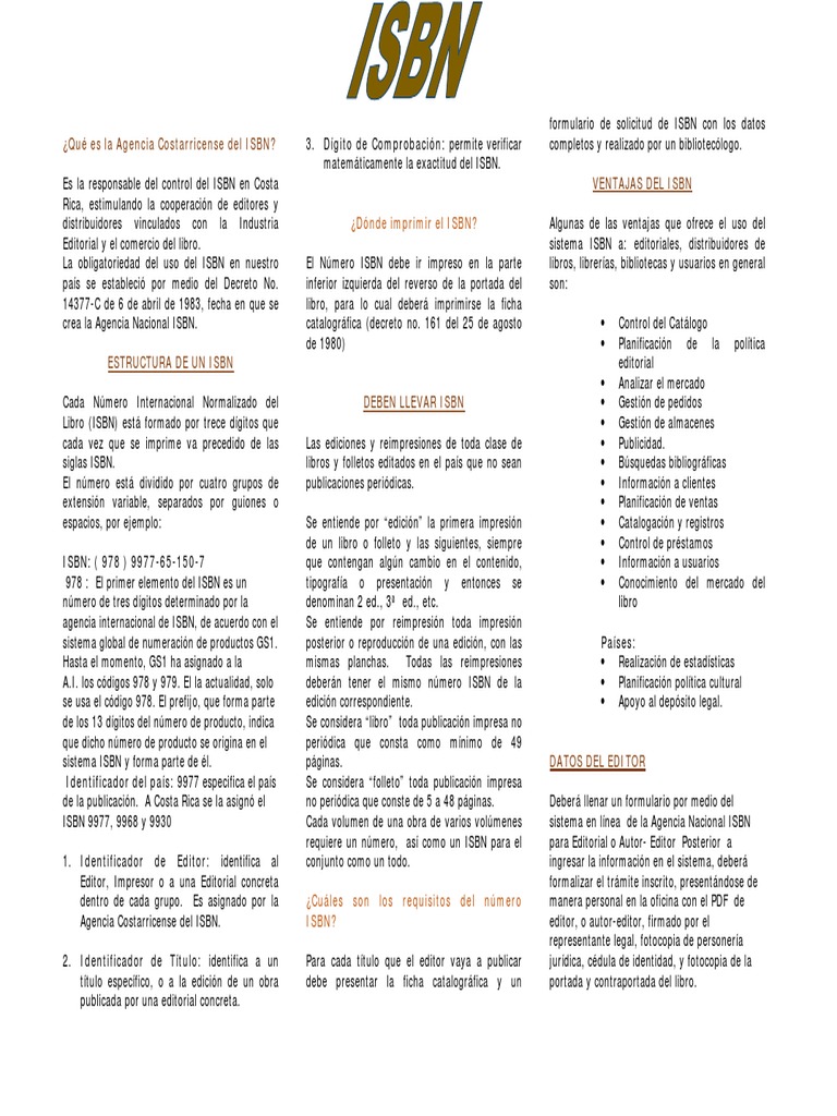 Que Es El ISBN | PDF | International Standard Book Number | Publicación