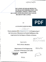 Identification of Road Defects, Causes of Road Deterioration and Relationship Among Them For Bitumen Penetration Macadam Roads in Sri Lanka