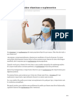 Mitos Médicos Sobre Vitaminas e Suplementos