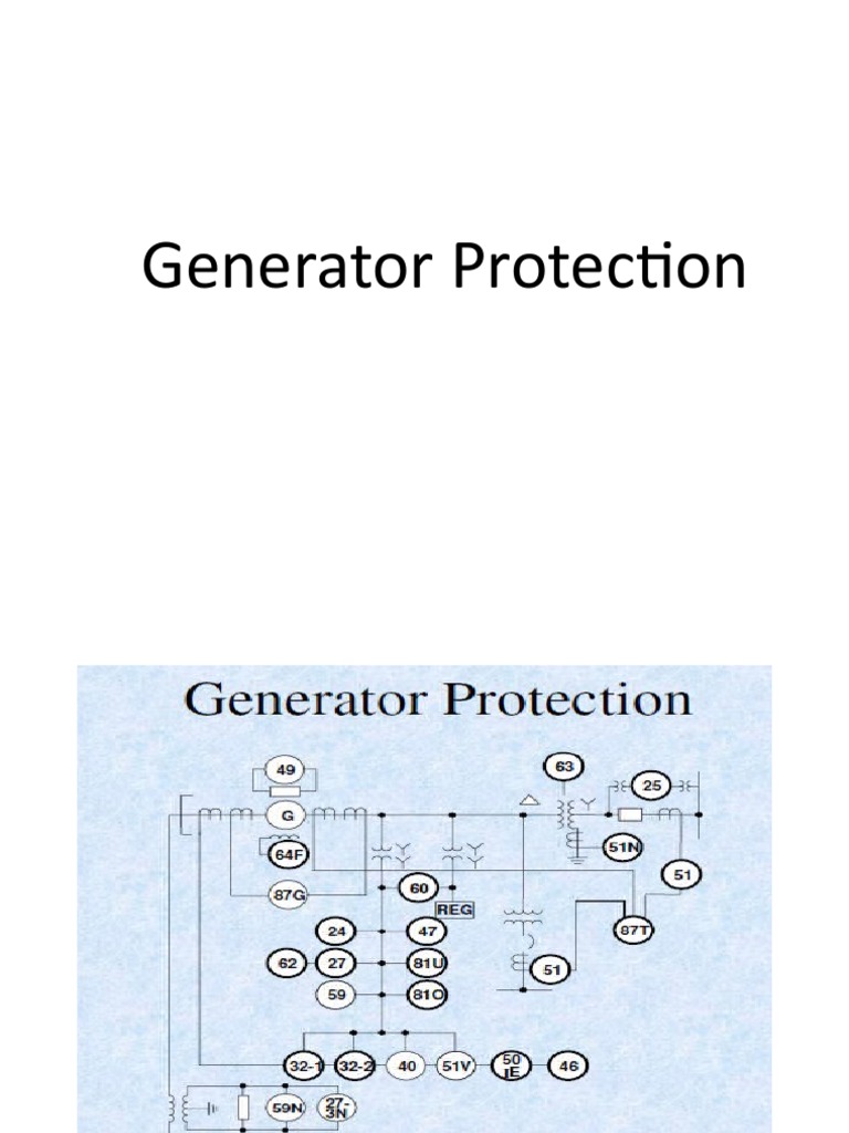 TSPL - Generator - Protecction. | PDF | Electric Generator | Transformer
