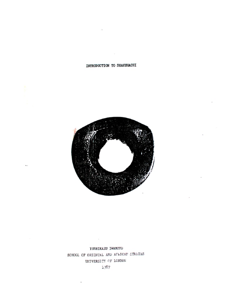 Yoshikazu IwamotoIntroduction To Shakuhachi PDF