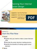 Planning Your Internal: Career Design