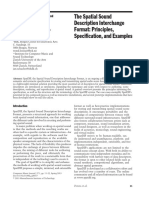 The Spatial Sound Description Interchange Format: Principles, Specification, and Examples