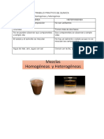 TRABAJO PRACTICO DE QUIMICA Heterogenea y Homogenea