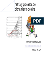 Psicrometría y Procesos de Acondicionamiento