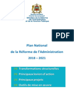 Plan National de La Ra Forme de La Administration 2018 2021