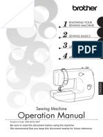 Operation Manual: Sewing Machine