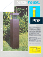 QL Design 310-80SL Bollard Spec Sheet 1984