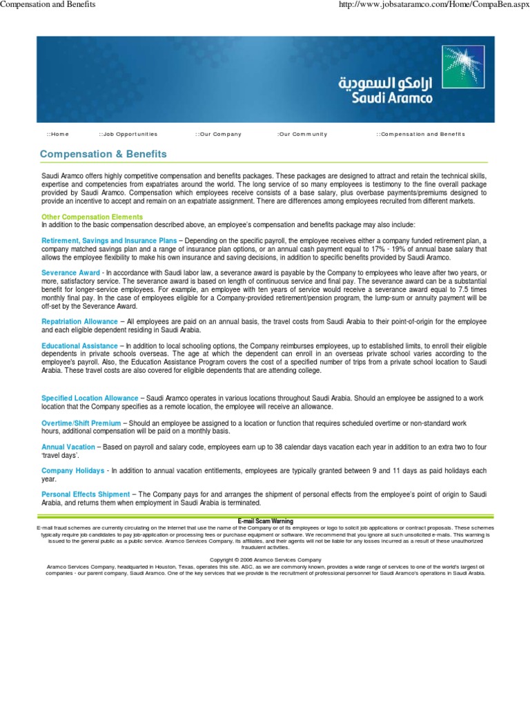 Aramco Salary Scale Pdf Acrobat