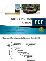 Improved Homogenous Armour Steel