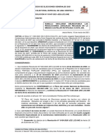 JEE Lima Centro 2 Confirma Exclusión de Candidatos Al Congreso Del PPC