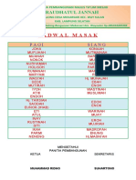 Jadwal Masak