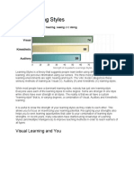 Your Learning Styles: Visual Learning and You