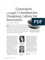 Third-Generation Design Consultancies: Designing Culture For Innovation