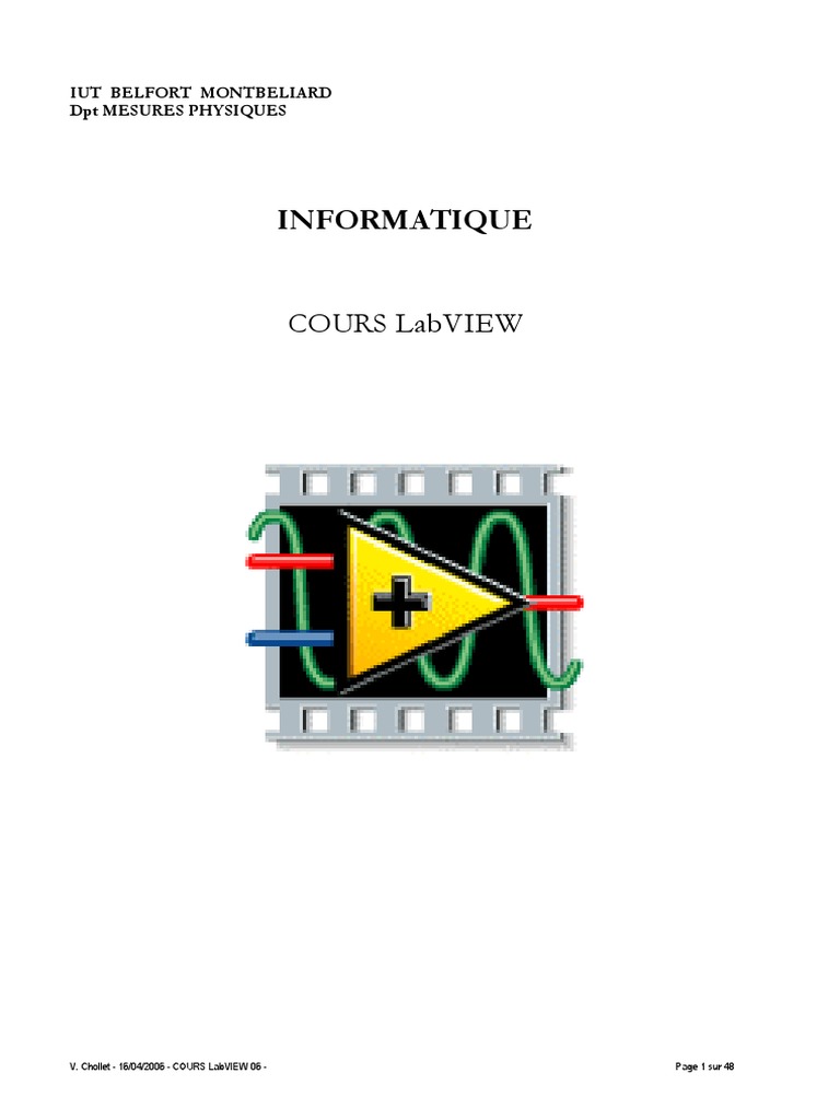 Cours sur LabVIEW et Programmation | PDF | De base | Compilateur